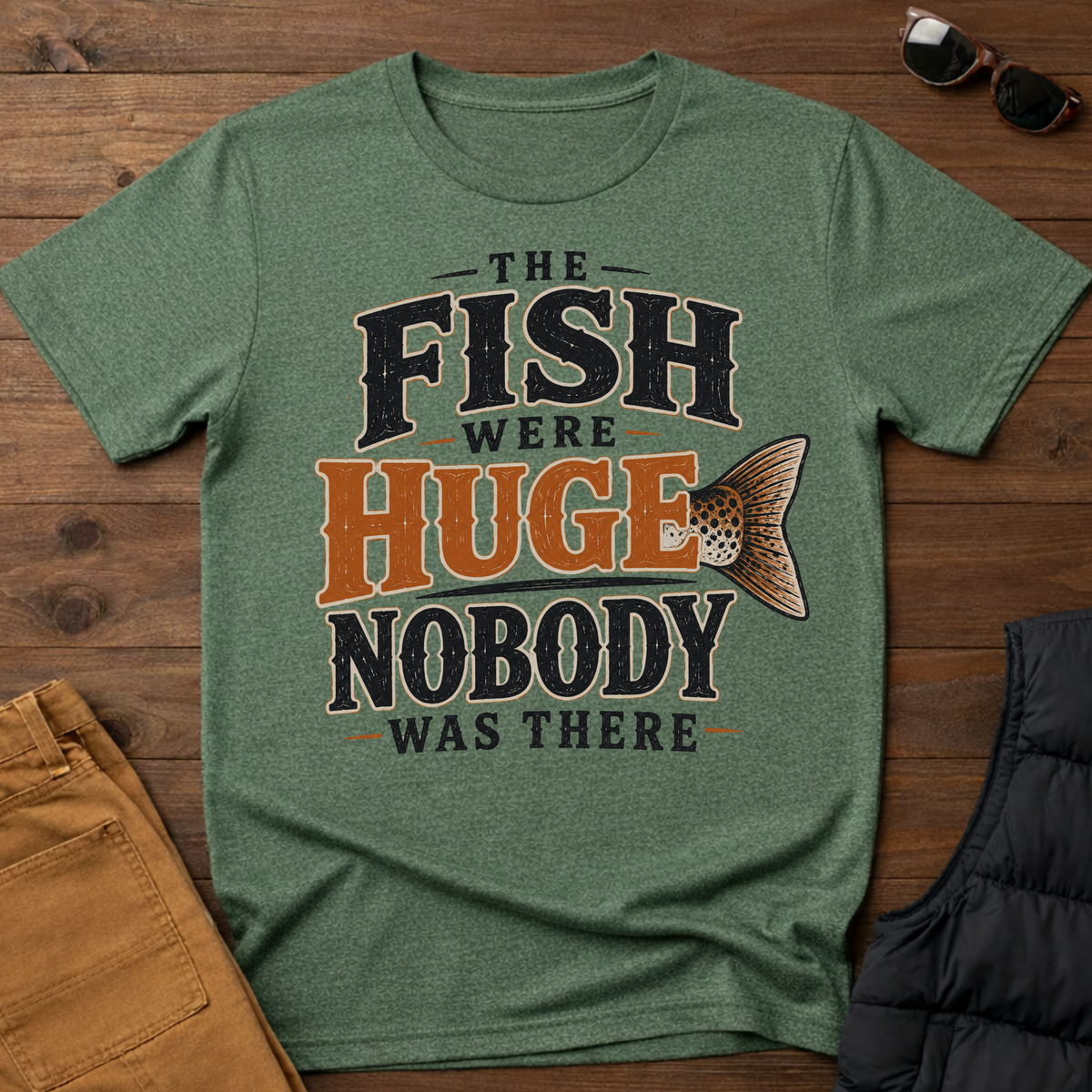 The Fish Were Huge Nobody Was There T-Shirt