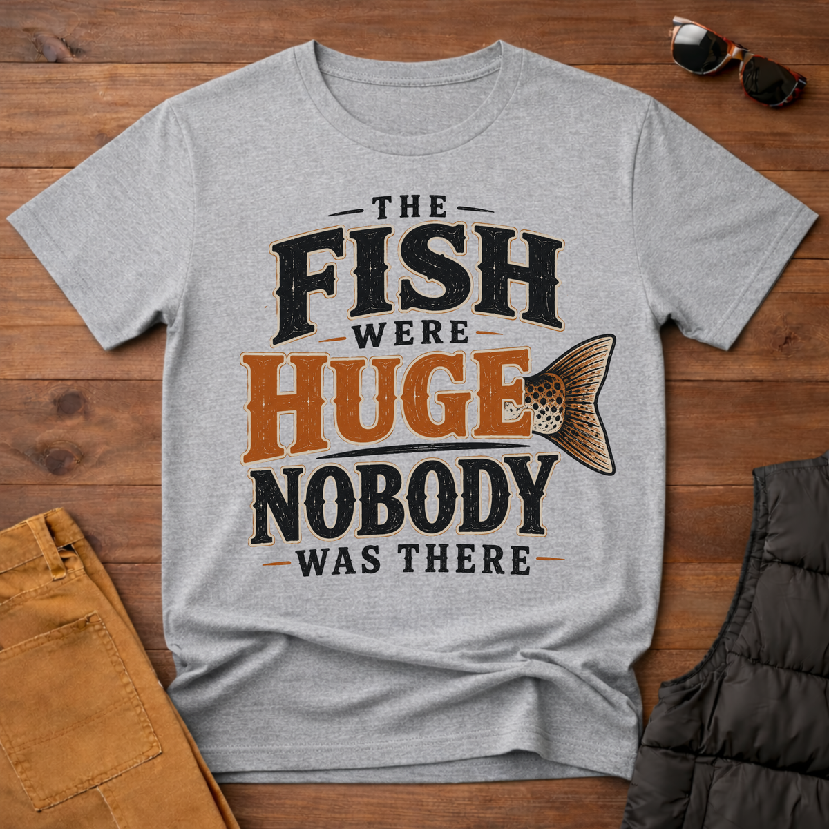 The Fish Were Huge Nobody Was There T-Shirt