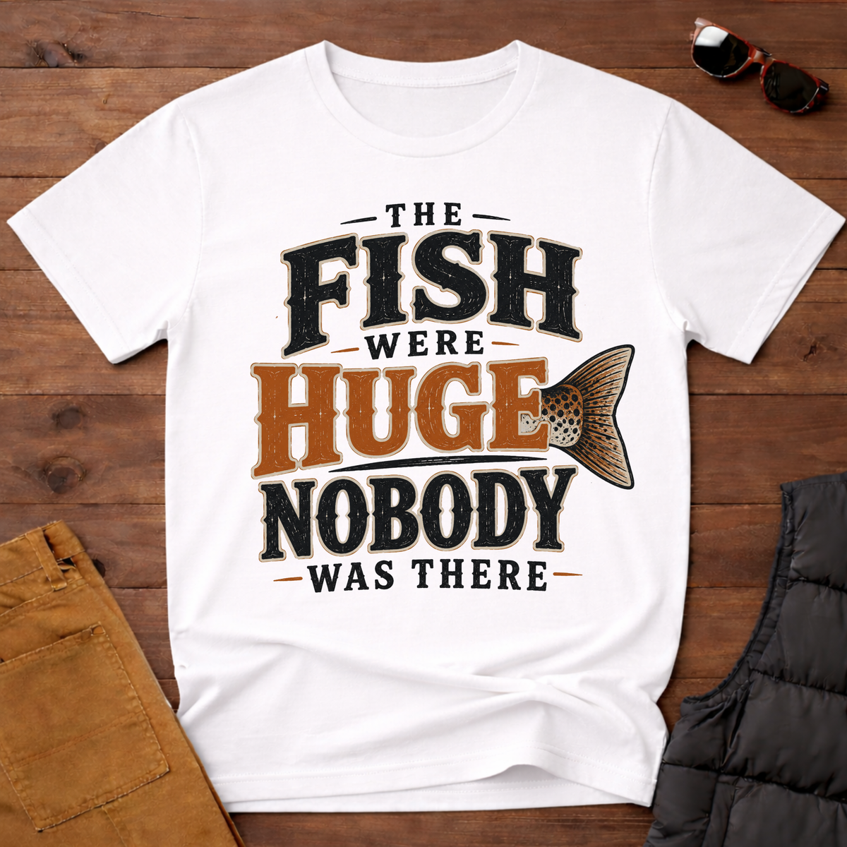 The Fish Were Huge Nobody Was There T-Shirt