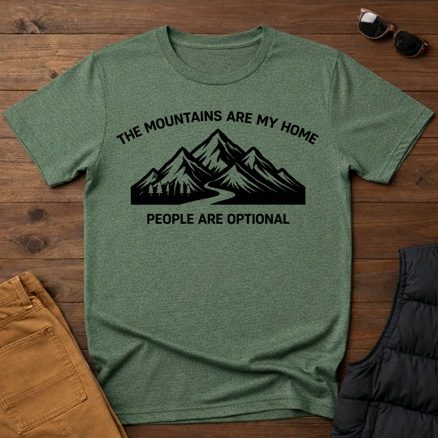 The Mountains Are my Home  T-Shirt