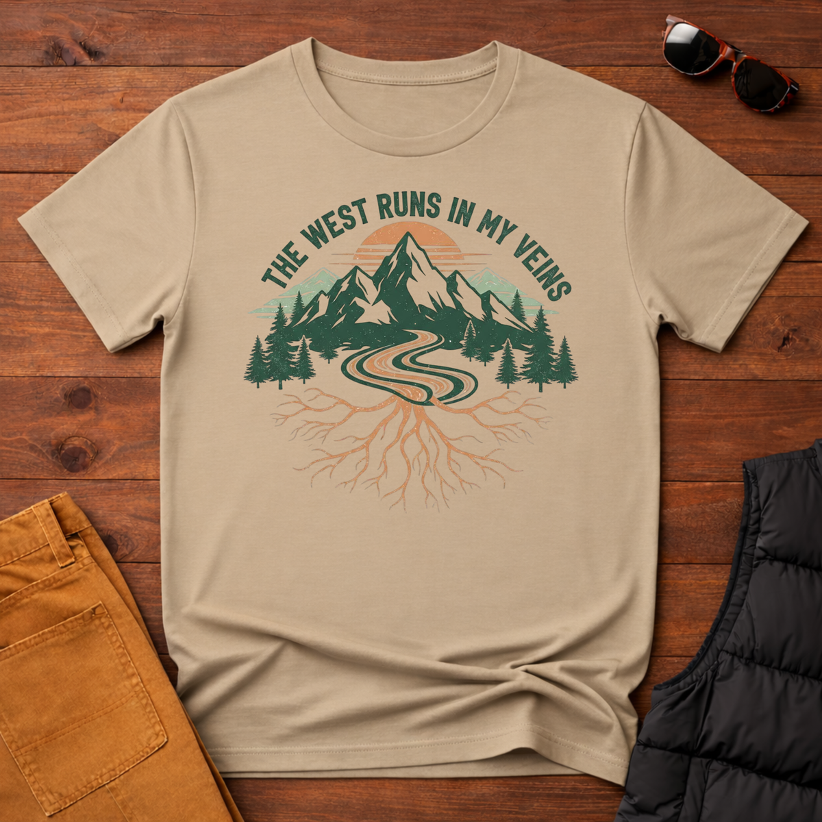 The West Runs in My Veins T-Shirt