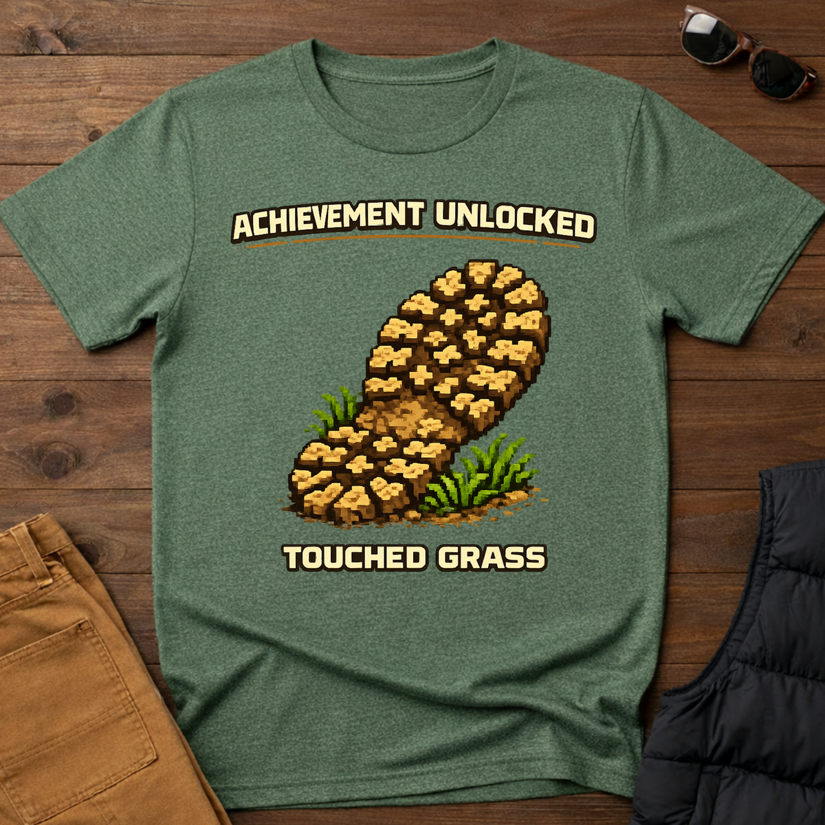 Achievement Unlocked Touched Grass T-Shirt