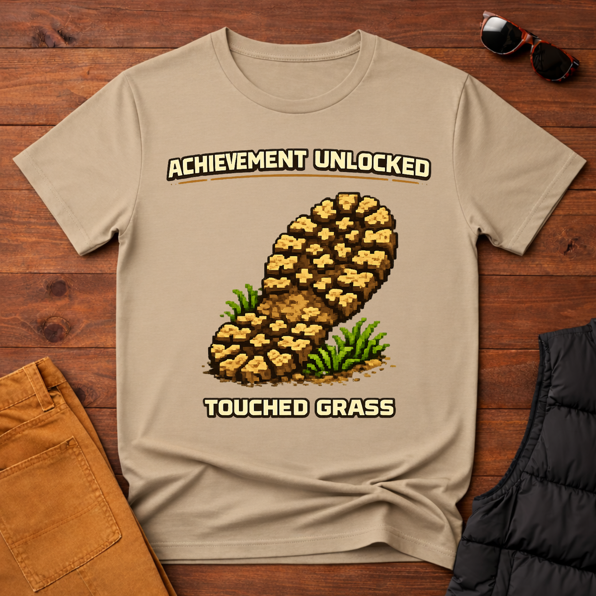 Achievement Unlocked Touched Grass T-Shirt