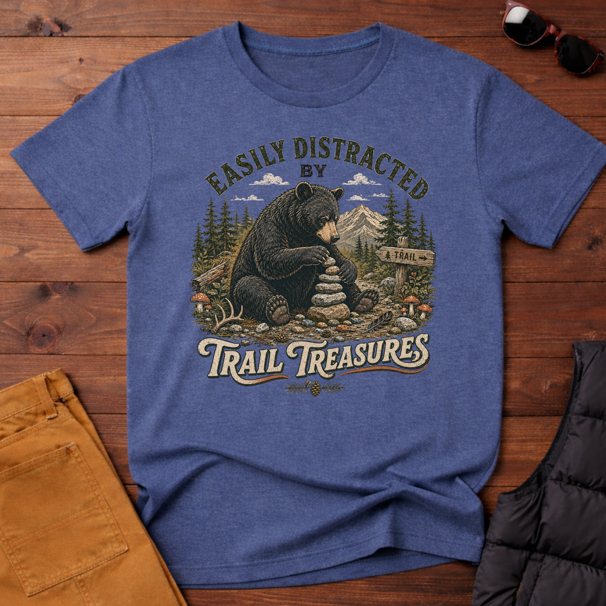 Easily Distracted by Trail Treasures T-Shirt