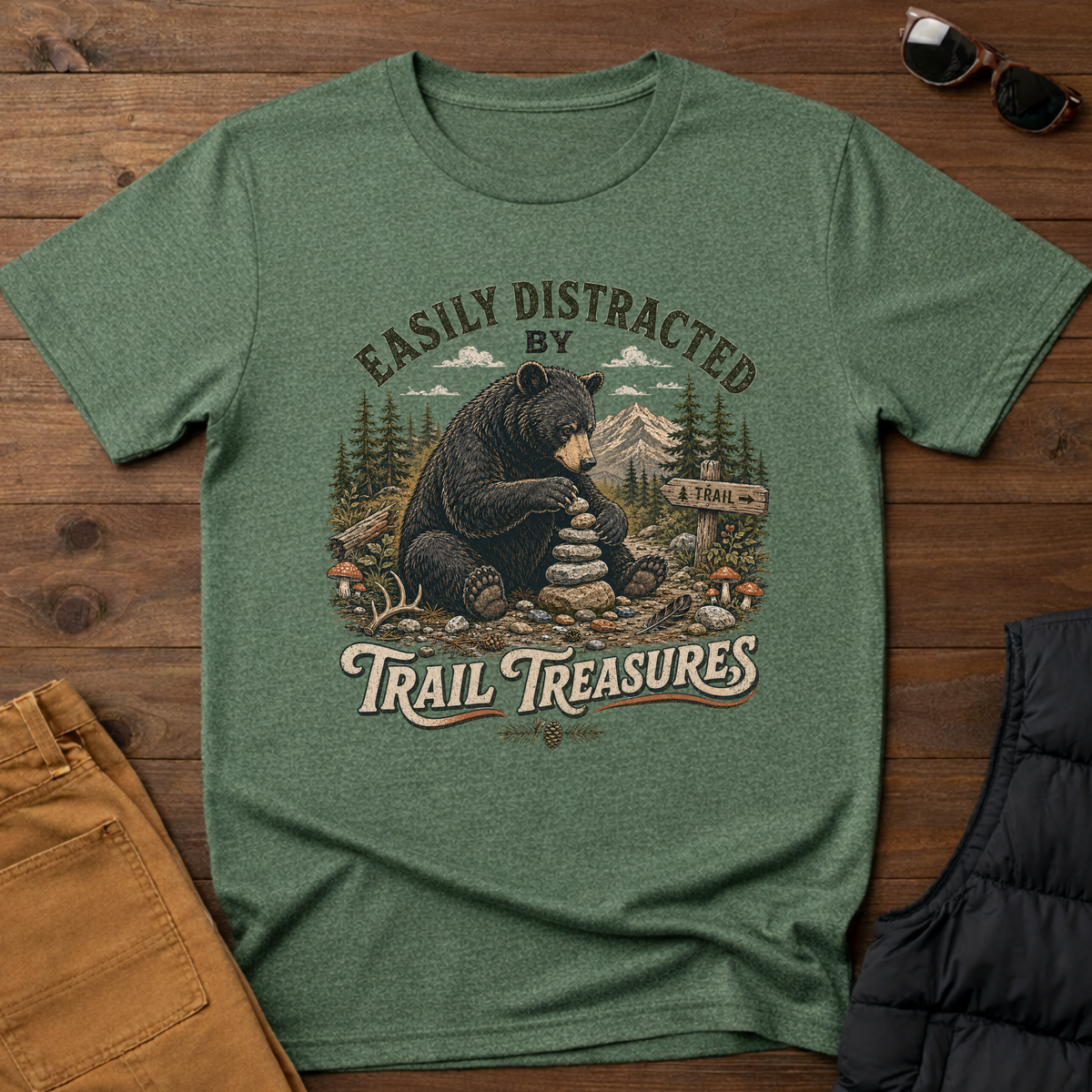 Easily Distracted by Trail Treasures T-Shirt