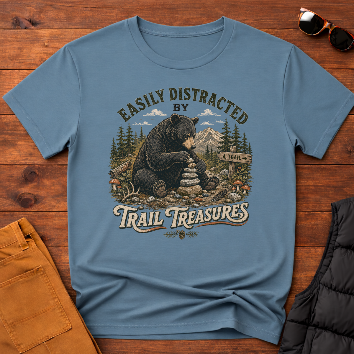 Easily Distracted by Trail Treasures T-Shirt