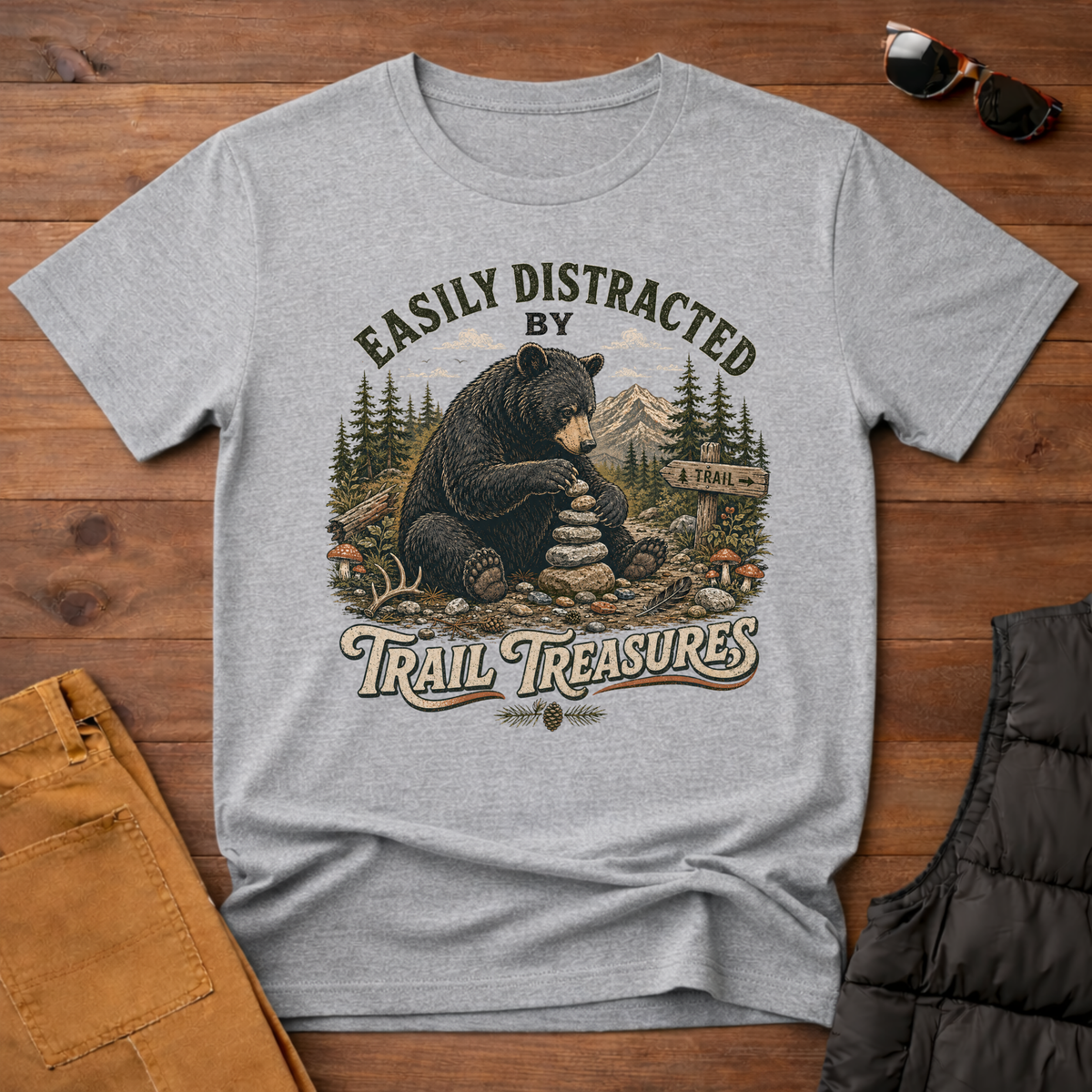Easily Distracted by Trail Treasures T-Shirt