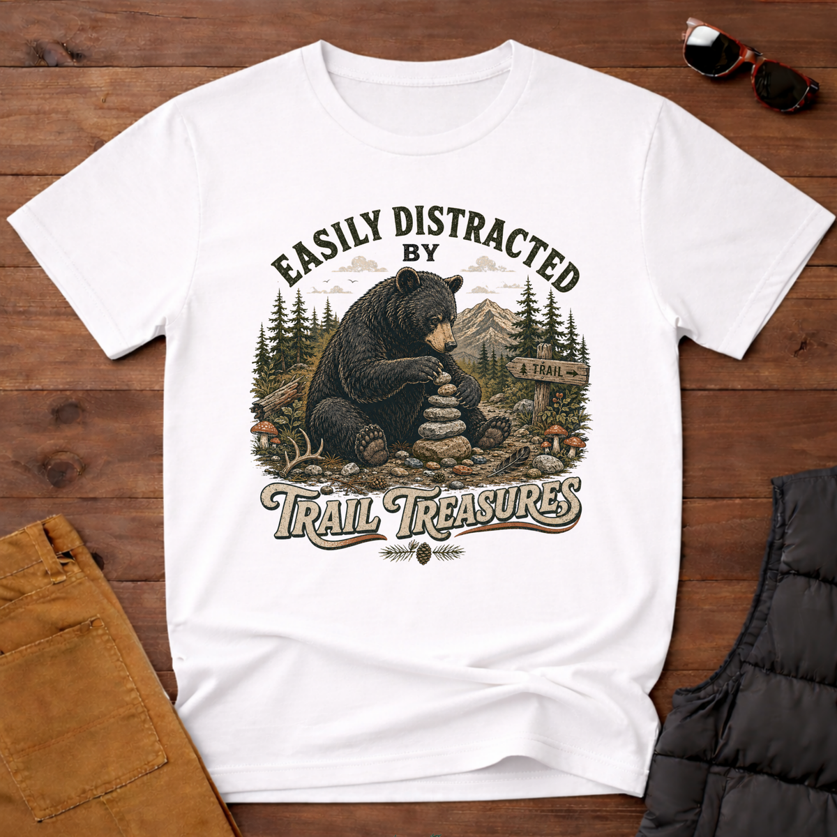 Easily Distracted by Trail Treasures T-Shirt