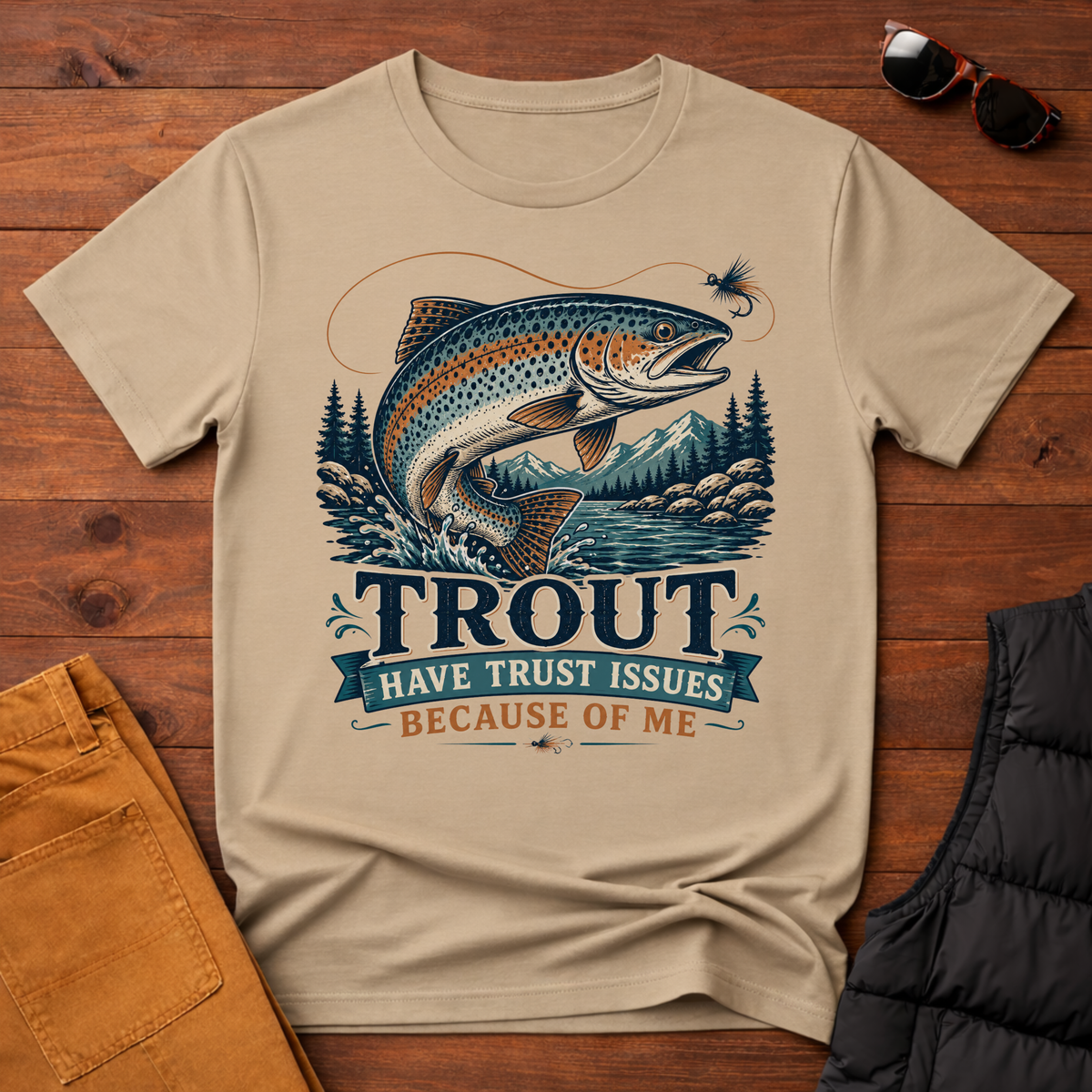 Trout Have Trust Issues Because Of Me T-Shirt