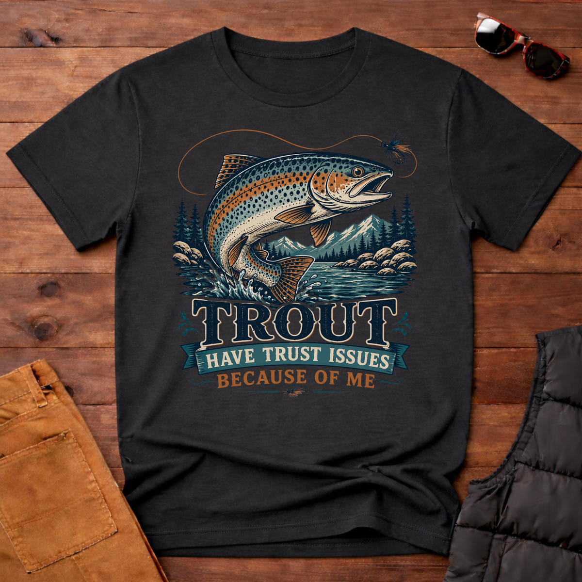 Trout Have Trust Issues Because Of Me T-Shirt