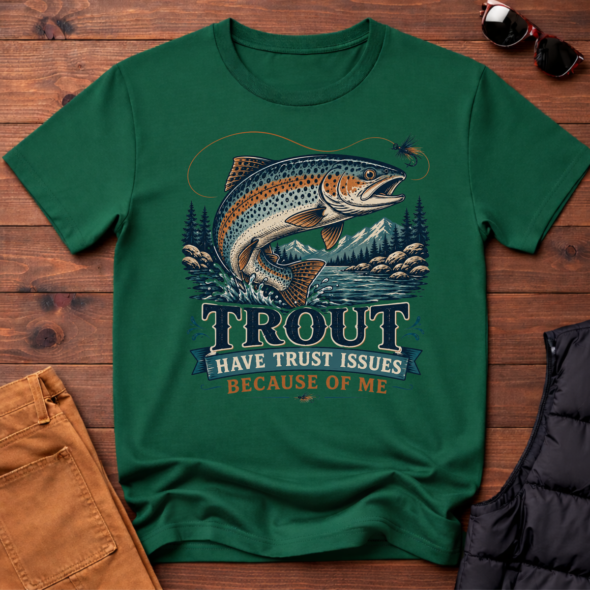 Trout Have Trust Issues Because Of Me T-Shirt