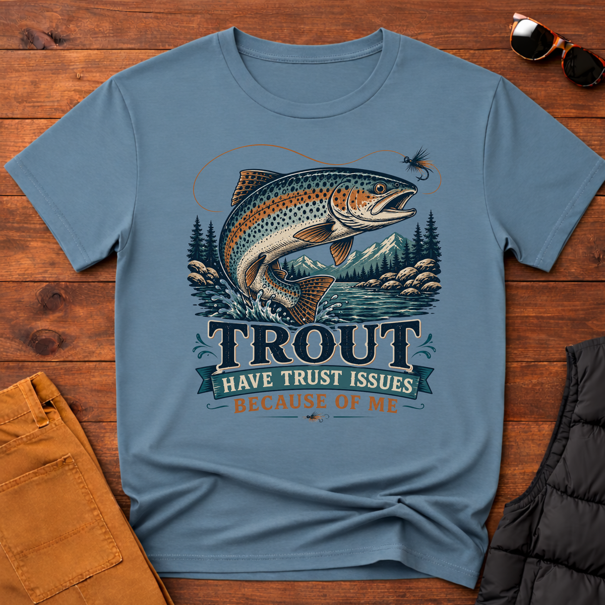 Trout Have Trust Issues Because Of Me T-Shirt