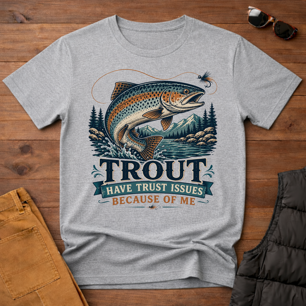 Trout Have Trust Issues Because Of Me T-Shirt