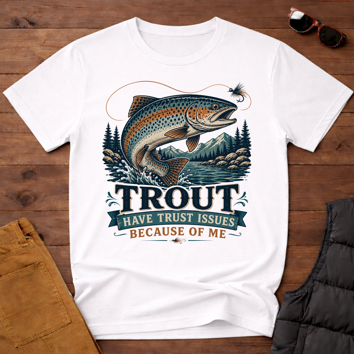 Trout Have Trust Issues Because Of Me T-Shirt