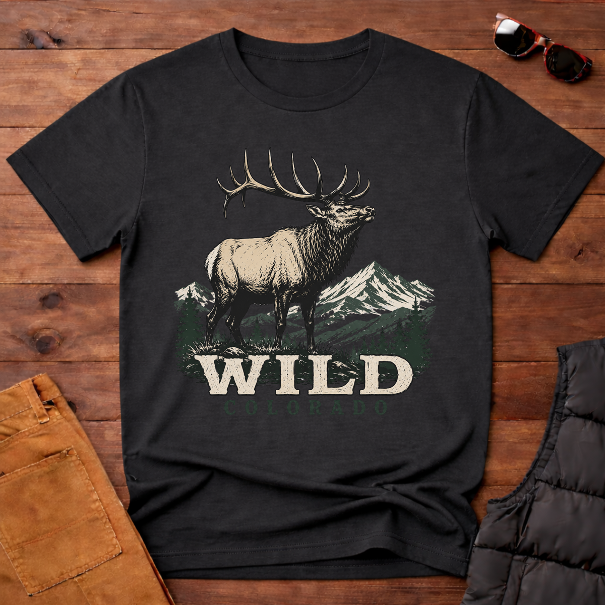 Wild Colorado T-Shirt | Elk Mountain Tee