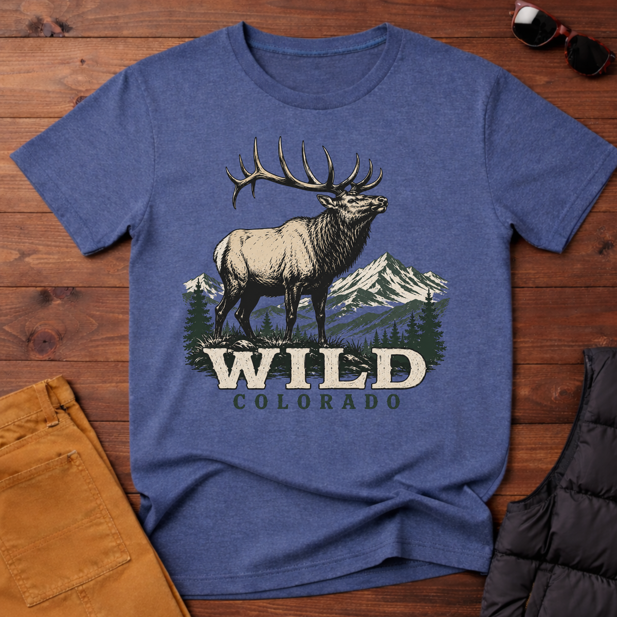 Wild Colorado T-Shirt | Elk Mountain Tee