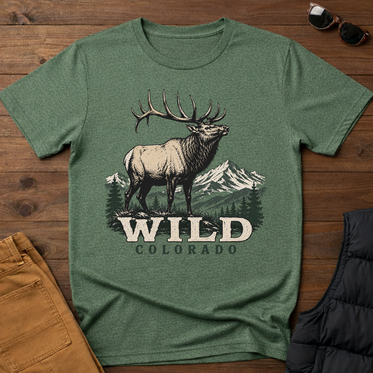 Wild Colorado T-Shirt | Elk Mountain Tee