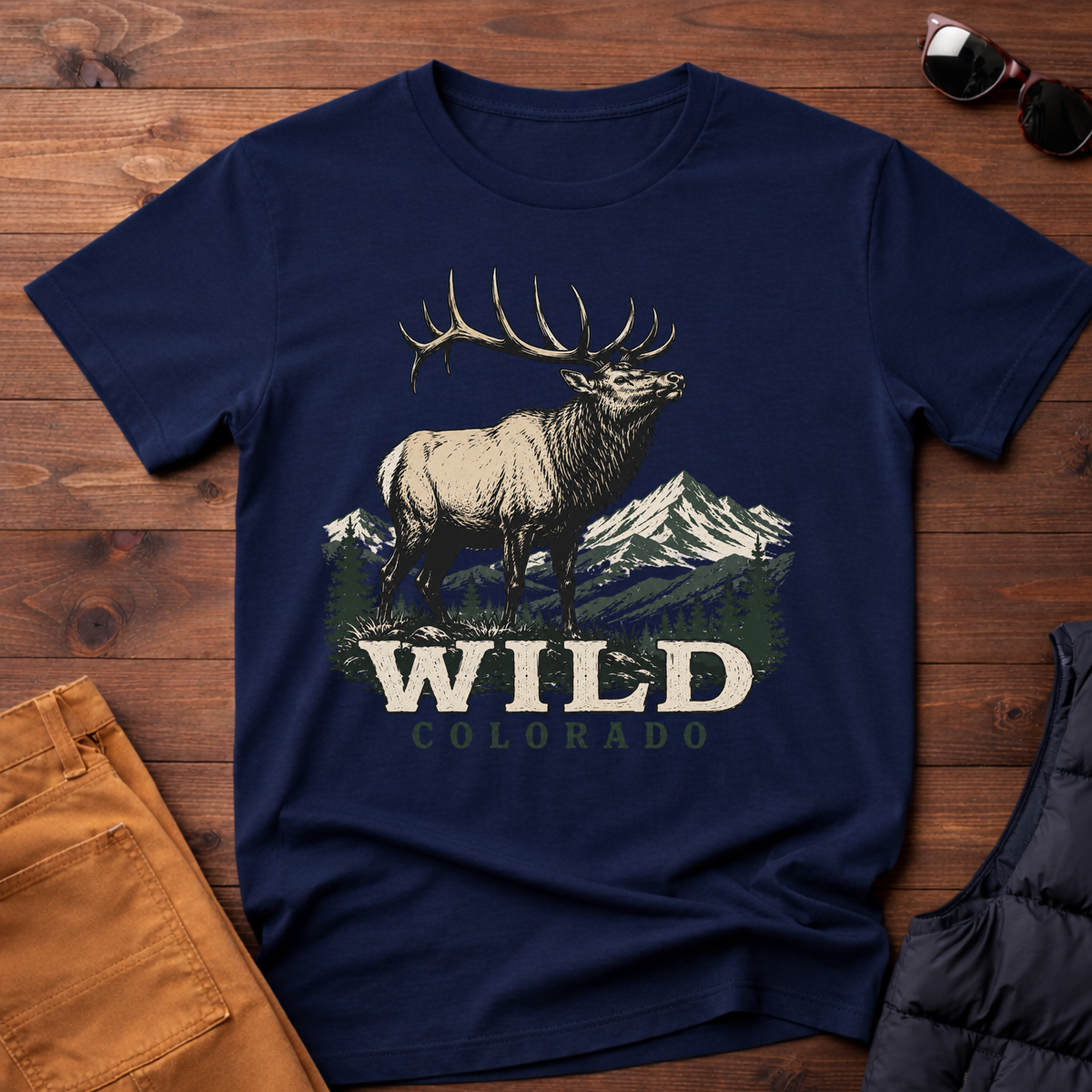 Wild Colorado T-Shirt | Elk Mountain Tee