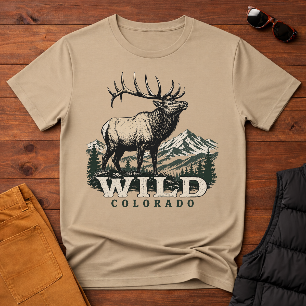Wild Colorado T-Shirt | Elk Mountain Tee
