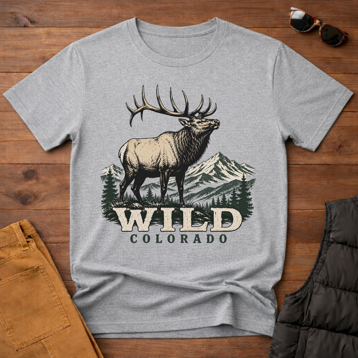 Wild Colorado T-Shirt | Elk Mountain Tee