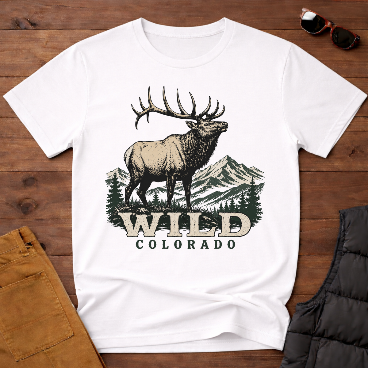 Wild Colorado T-Shirt | Elk Mountain Tee